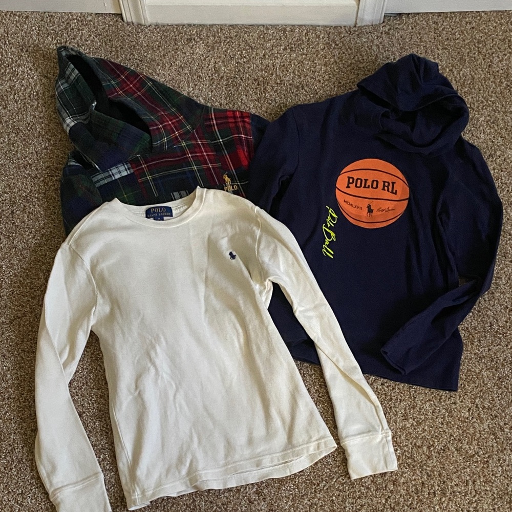 Polo by Ralph Lauren Kids' White and Navy Sweatshirts